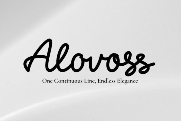 Alovoss: The Premium Script Handwritten Font for Modern Branding