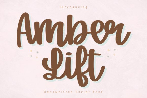 Amber Lift: A Modern Handwritten Script Font for Creative Brands