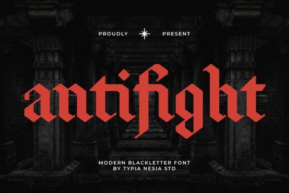 Antifight: A Modern Gothic Typeface for Editorial Design