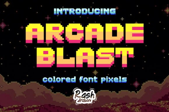 Arcade Blast: The Retro Pixel Color Font for Modern Branding