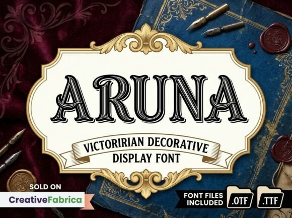 Aruna Display Font for Vintage Campaign Headlines