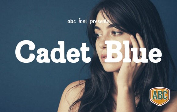 Cadet Blue Display Typeface for Handmade Branding