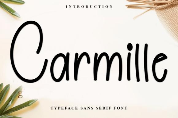 Carmille Typeface for Elegant Brand Identity