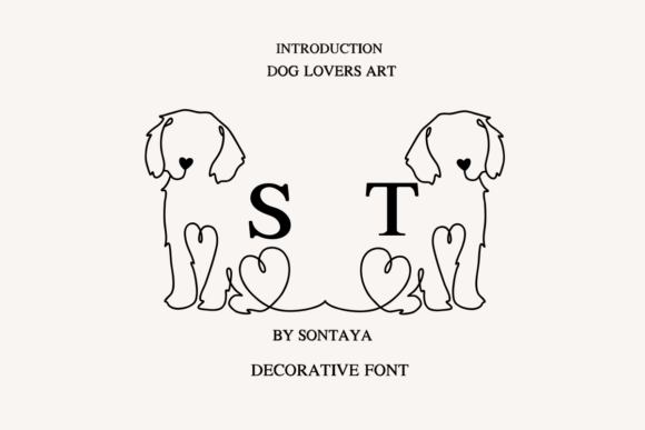 Dog Lovers Art: A Decorative Typeface for Modern Digital Branding
