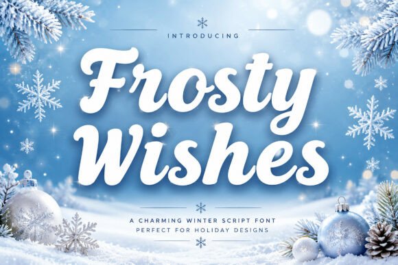 Frosty Wishes: The Perfect Christmas Script Font for Holiday Makers