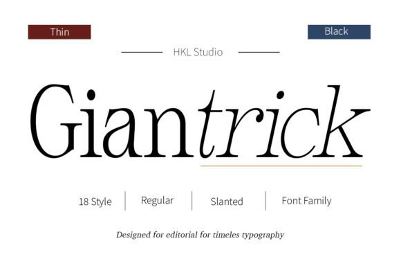 Giantrick Typeface: Elevating Brand Aesthetics in Digital Campaigns
