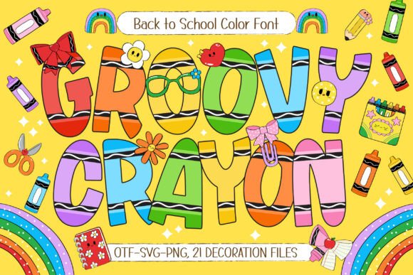 Groovy Crayon: A Playful Typeface for Kid-Friendly Branding