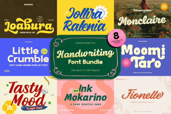 Handwriting Bundle: The Perfect Typeface for Warm Brand Identity