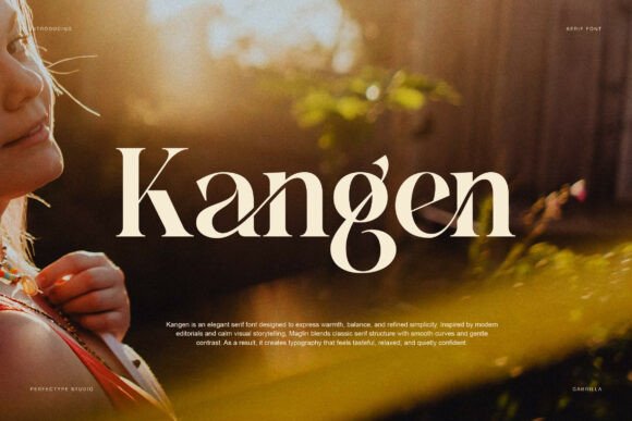 Kangen: The Elegant Modern Serif Font for High-Impact Branding