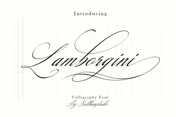 Lamborgini: A Sophisticated Script Handwritten Font for Editorial Design