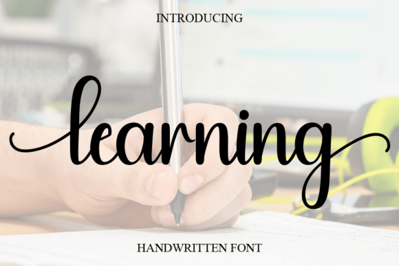 Learning: A Romantic Script Handwritten Font for Editorial Design