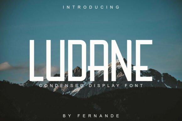 Ludane: The Modern Condensed Display Font for Sleek Branding