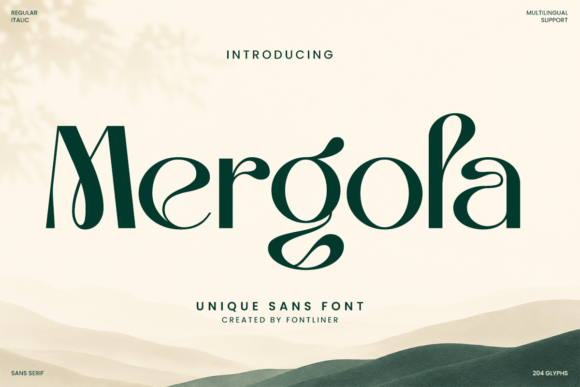 Mergola: The Elegant Sans Serif Font for Modern Crafters