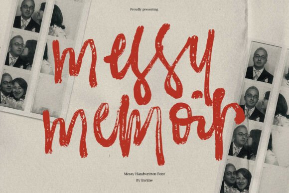 Messy Memoir: A Raw Handwritten Typeface for Authentic Branding