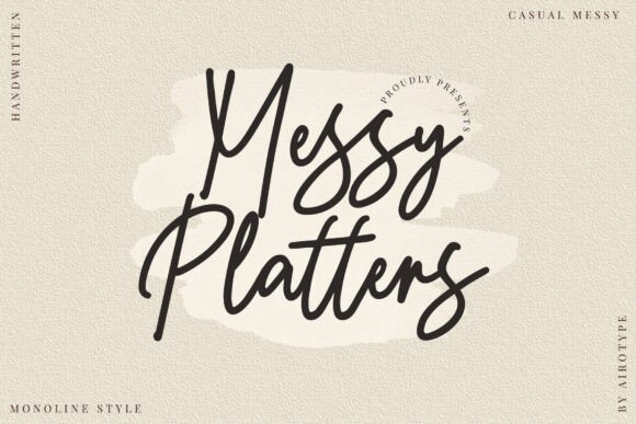 Messy Platters: The Ultimate Handwritten Font Review