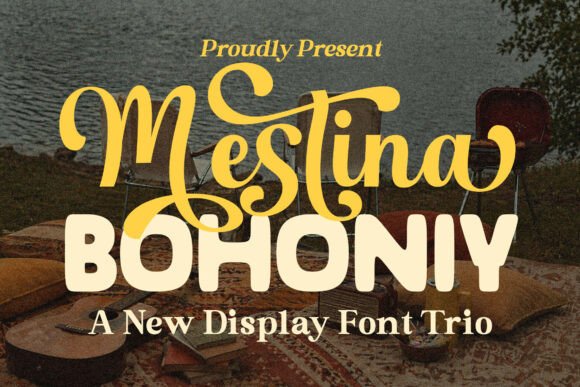 Mestina Bohoniy Typeface for Nostalgic Web Design