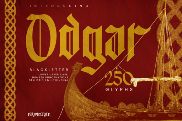 Odgar Blackletter: A Premium Typeface for Bold Digital Branding