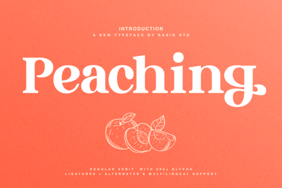 Peaching Typeface Review for Handmade Branding and Labels