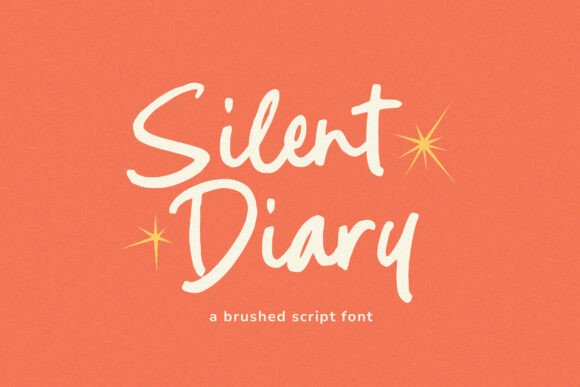Silent Diary Font Review: A Modern Script Handwritten Style