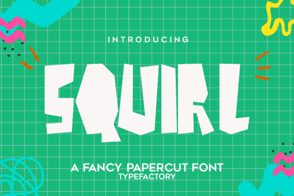 Squirl: A Playful Papercut Display Font for Handmade Branding