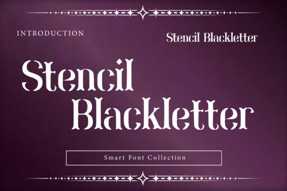 Stencil Blackletter: A Modern Serif Typeface for Editorial Design
