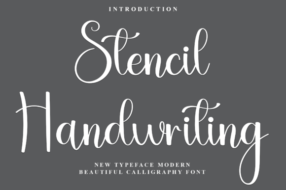 Stencil Handwriting: The Festive Typeface for Holiday Creations