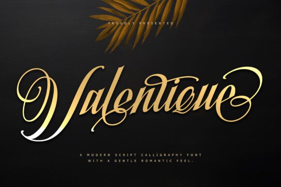 Valentique Script Font for Elegant Craft Projects