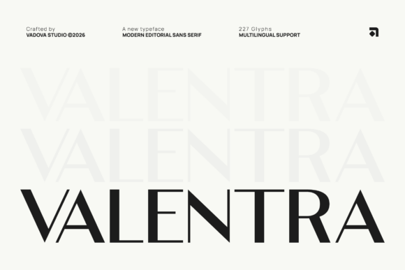 Valentra: The Modern Sans Serif for Clean Editorial Design